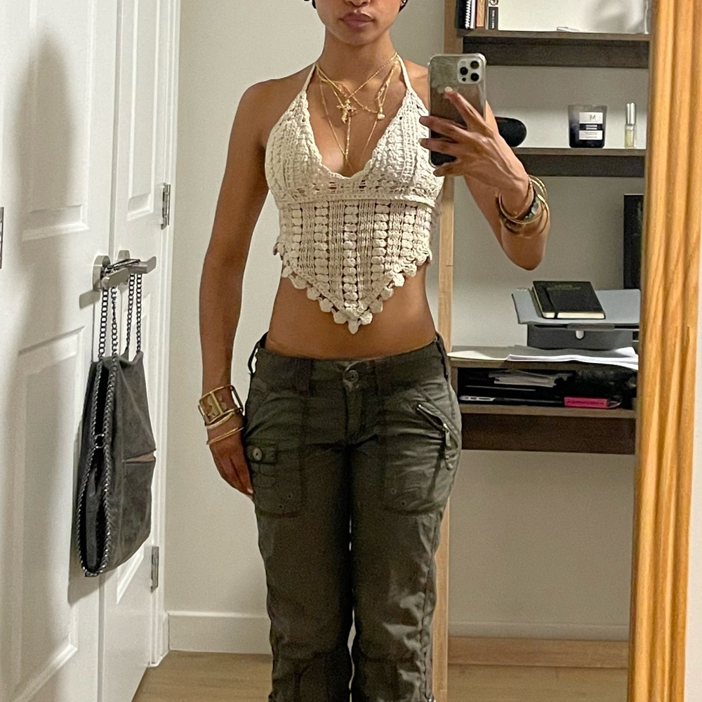 Knit summer halter top